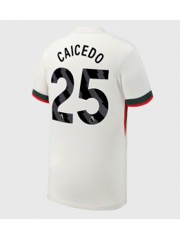 Chelsea Moises Caicedo #25 Replika Borta Kläder 2025-26 Kortärmad